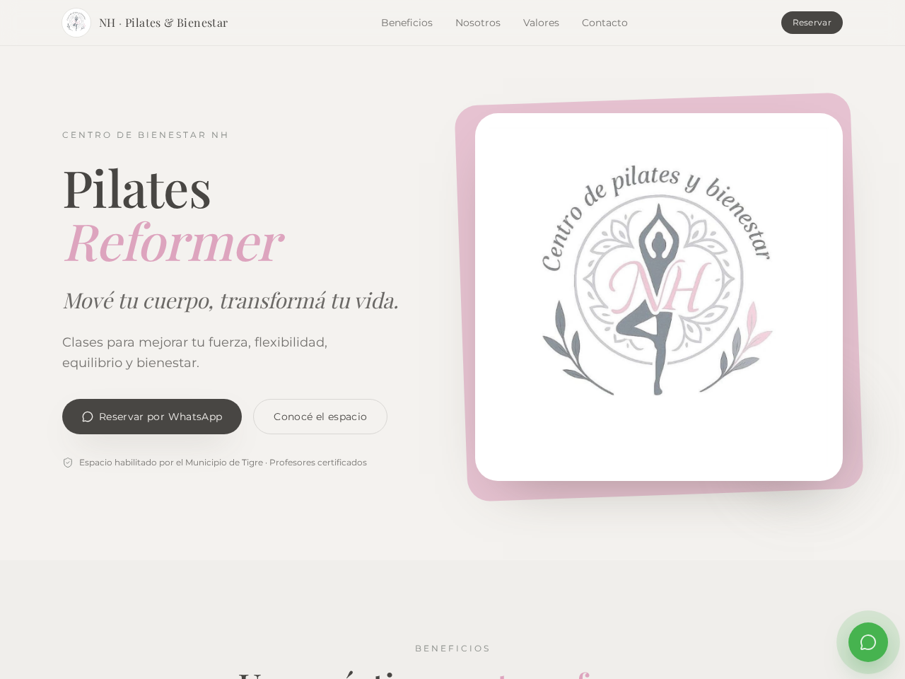 Screenshot of Centro de Pilates NH